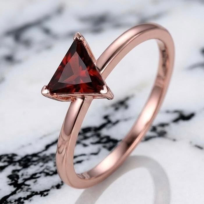 Trillion Cut Statement Rings