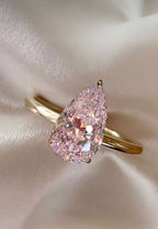 Oval Cut Adjustable Rings – Gold Plated Statement Rings for Women