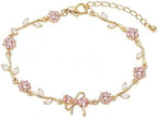 Pink Bow Bracelet