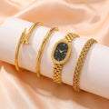 Luxury Gold Bracelet Bundle (4 in 1) – Stainless Steel Kada Set