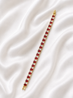Baguette Tennis Bracelet – Gold Plated