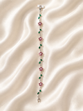 Pink Blossom Vine Bracelet