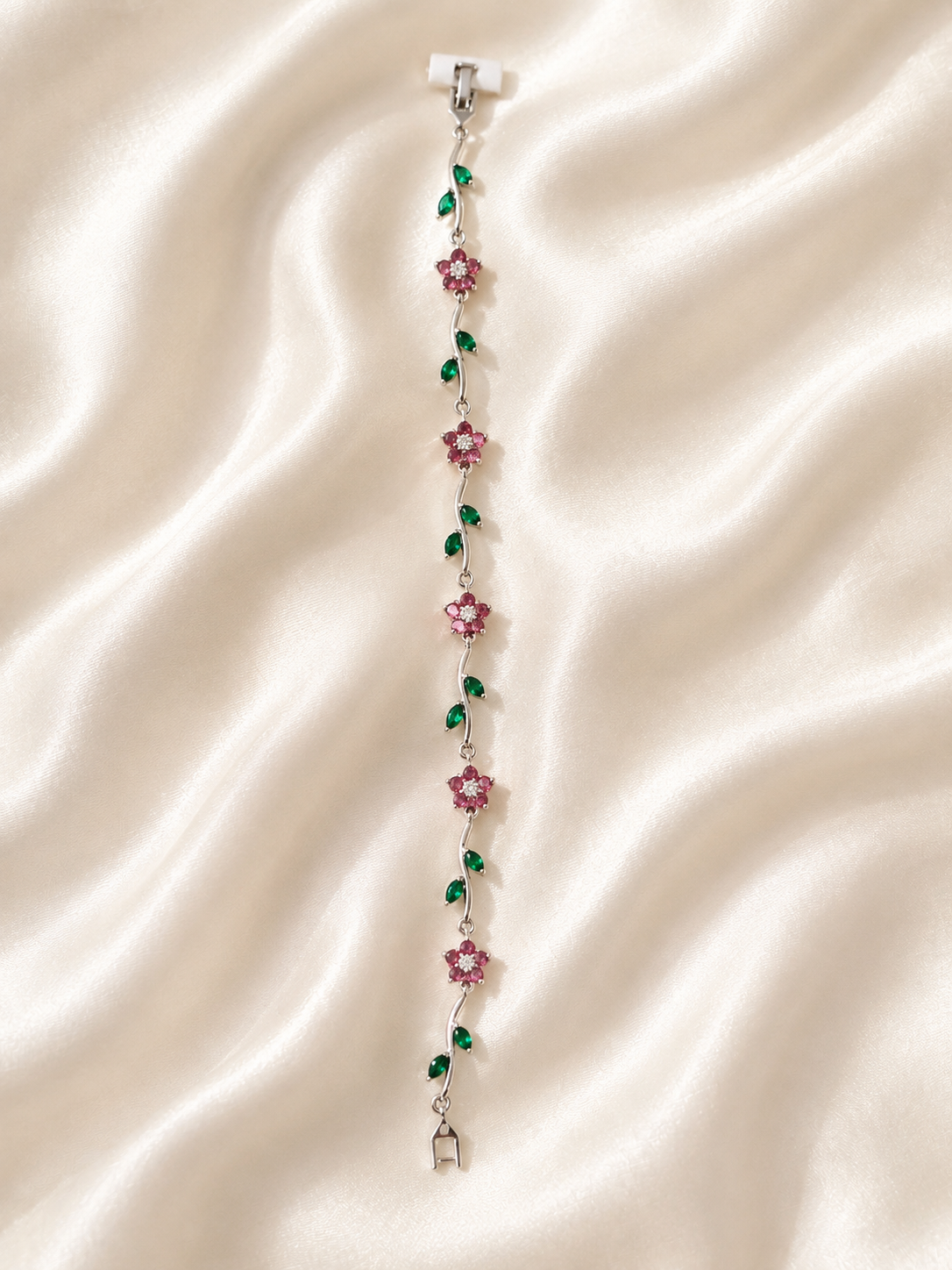 Pink Blossom Vine Bracelet