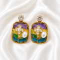 Floral Enamel Earrings