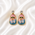 Floral Enamel Earrings