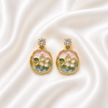 Floral Enamel earrings