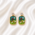 Floral Enamel Earrings