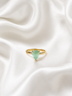 Oval Cut Adjustable Rings – Gold Plated Statement Rings for Women