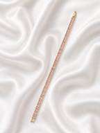 Baguette Tennis Bracelet – Gold Plated