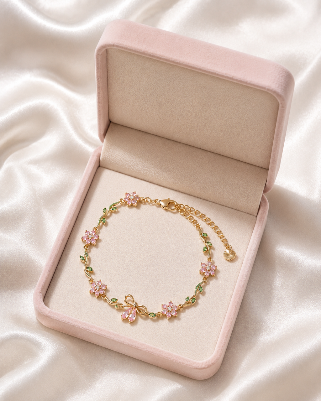 Pink Bow Bracelet