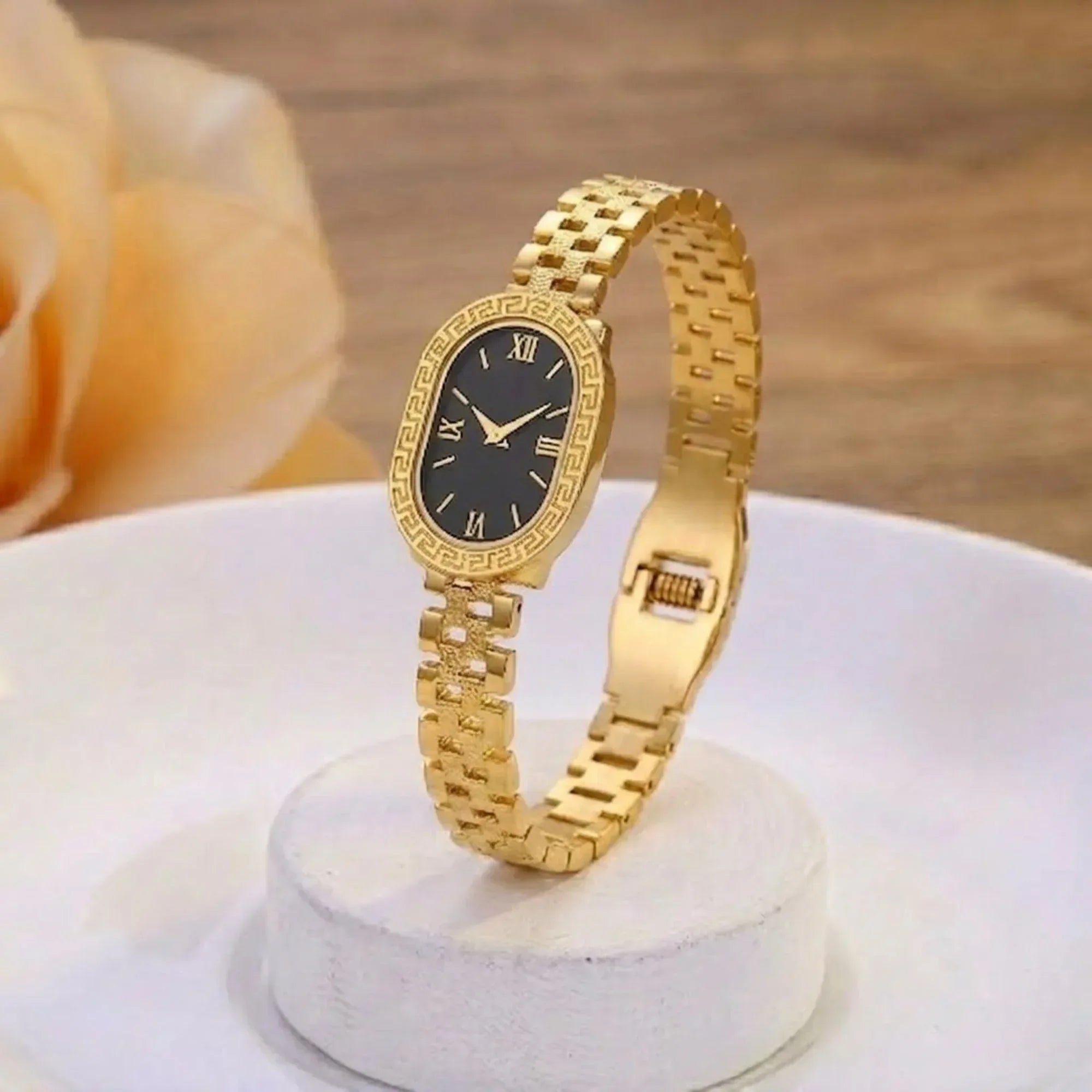 Fake Watch Bangle Kara Bracelet Stainless Steel