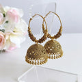 Trending Gold Jhumkas – Traditional Hoop Earrings