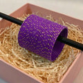 Royal Dot Purple Velvet Bangles Set for Women (Per Dozen)