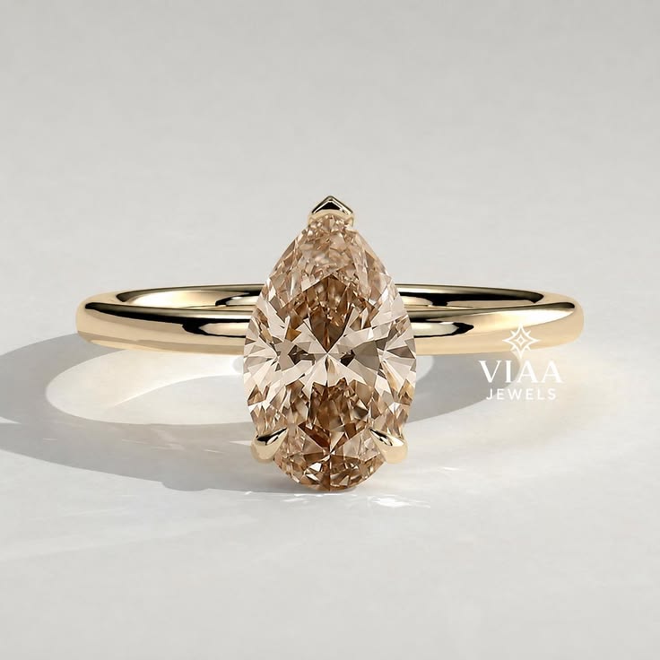 Oval Cut Adjustable Rings – Gold Plated Statement Rings for Women