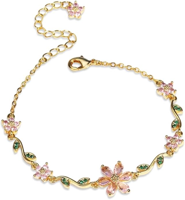 Pink floral bracelet (pinterest inspired)
