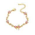 Pink bow bracelet