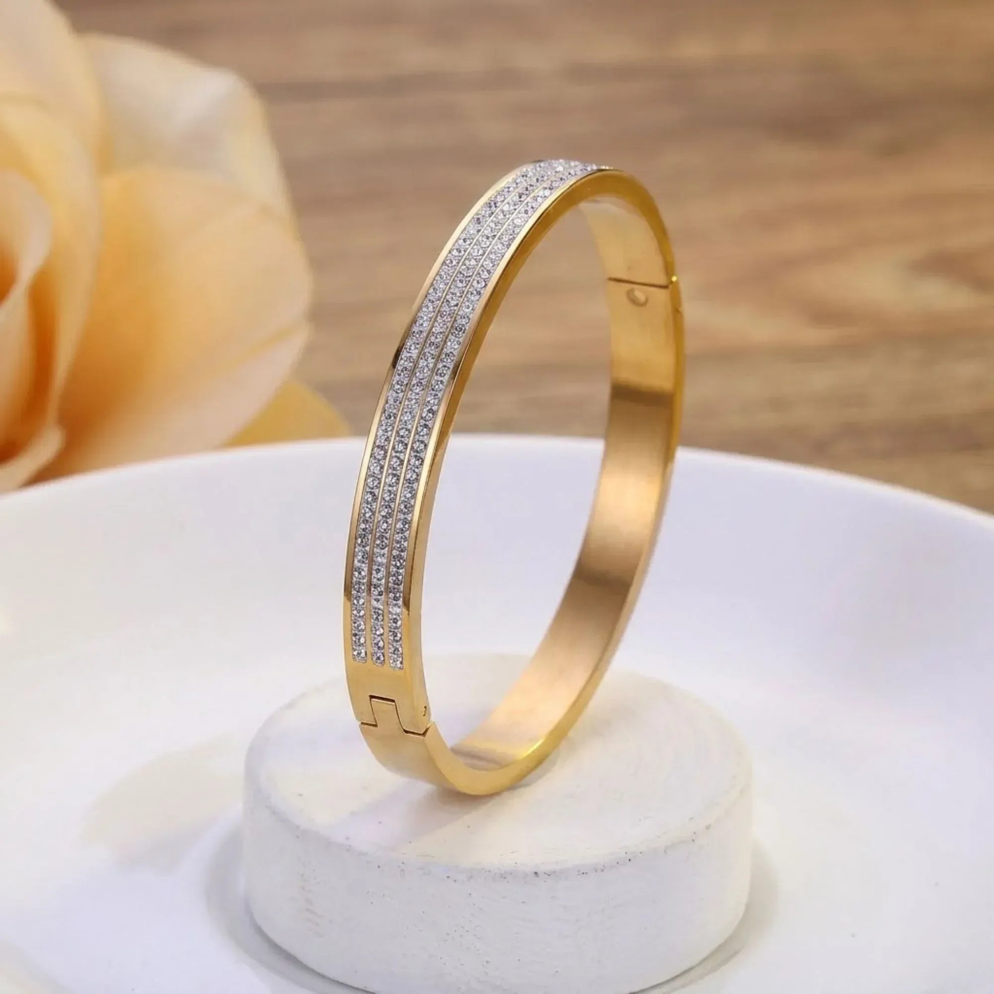 Queen Bangle Kara Bracelet Stainless Steel