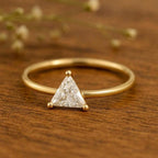Trillion Cut Statement Rings
