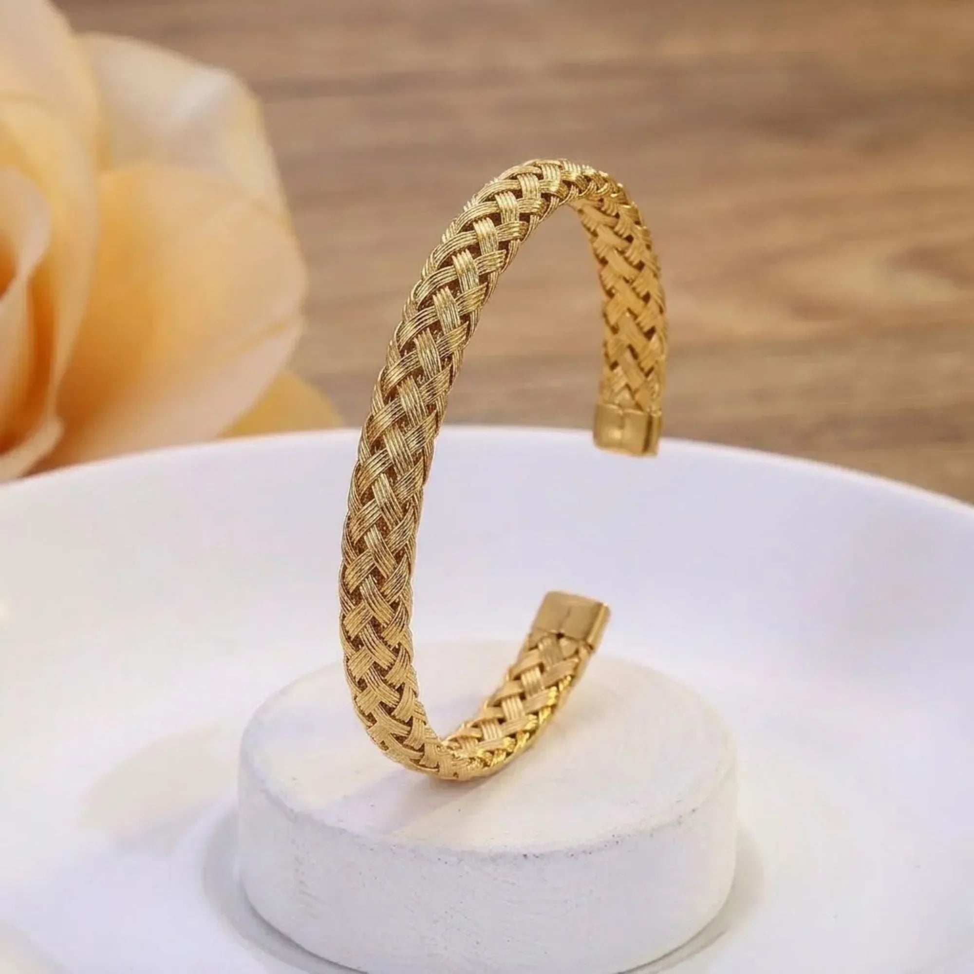 Twisted Bangle Kara Bracelet Stainless Steel