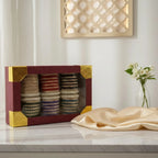 Royal Velvet Pearl Bangles Combo Box for Women