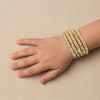 Golden Pearl Kids Bangles Set