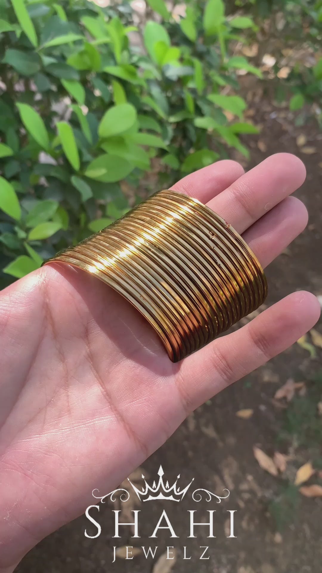 Golden Plain Steel Bangles Set for Women - 24 Pieces / 2 Dozen